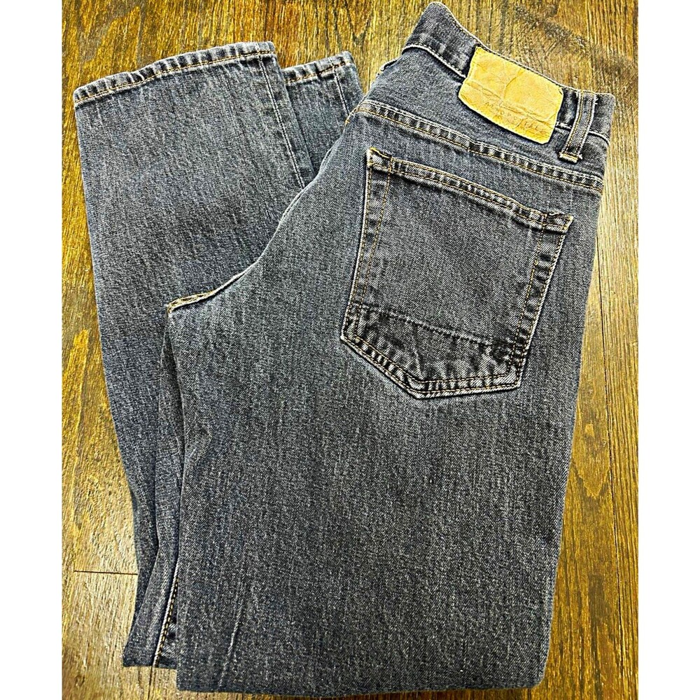 Aéropostale Straight Dark Wash Gray Stretch Denim Jeans Size 27/28